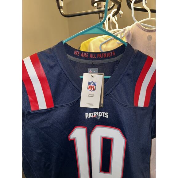 Nike On Field NFL Mac Jones New England Patriots Jersey Blue Women’s Size Large - Picture 2 of 7